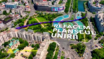 Se lucrează de zori la planșeul Dâmboviței. Când se va relua circulația în Piața Unirii