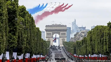 14 iulie: La mulți ani, Franța! Cum va decurge parada militară de pe Bulevardul Champs Élysées