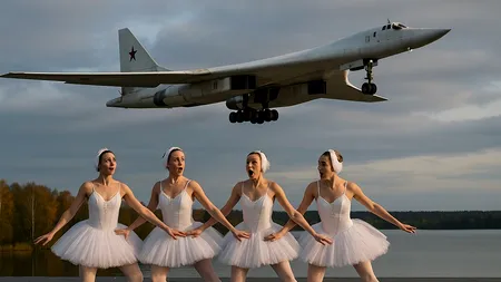 Lebedele albe au fugit departe, departe, departe... Rusia încearcă să-și ascundă bombardierele strategice