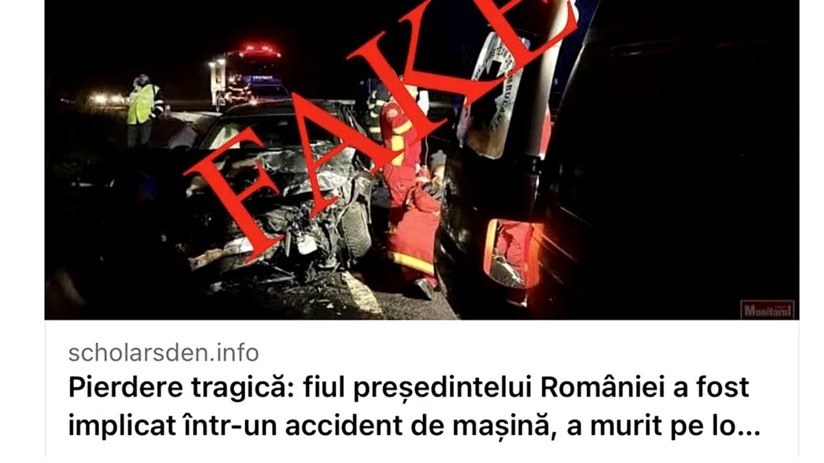 Avertizare MAI: Explozie de fake-news la deschiderea urnelor. N-a murit fiul președintelui! (Video)