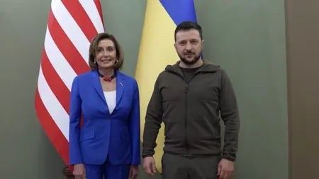Vizită neanunțată a președintei Camerei Reprezentanților SUA, Nancy Pelosi, la Kiev