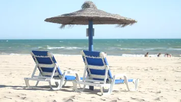 O plajă din România își așteaptă turiștii cu palmieri și alte noutăți. Puțini își imaginează locul în care se află