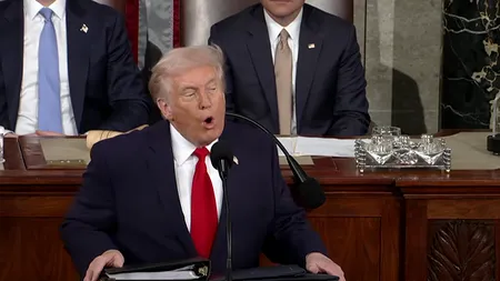 Discurs-maraton al lui Trump în Congres. „Trăim epoca de aur a Americii”