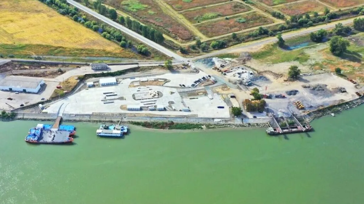 România are un nou port maritim la Dunăre, după finalizarea modernizării Portului Isaccea