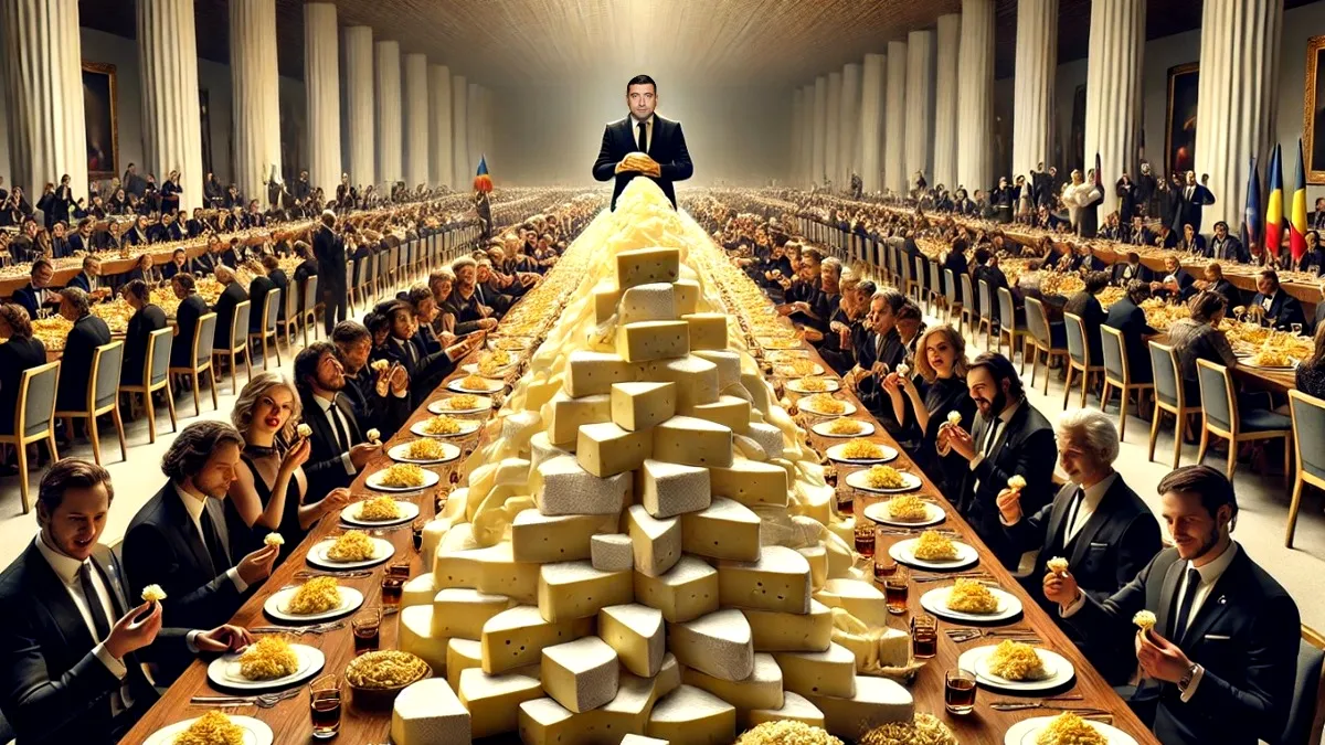 Politicul și matematica absurdului: cum s-au topit 4 tone de brânză la nunta lui George Simion?