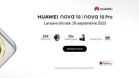 Huawei sărbătorește lansarea noilor smartphone-uri din seria nova cu premii surprinzătoare și reduceri avantajoase