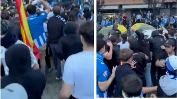 Incident șocant la derby-ul Barcelonei. O mașină a intrat peste suporteri (Video)
