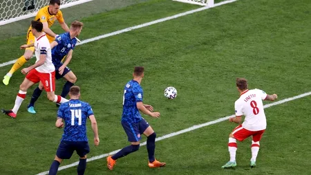 EURO 2020 | Slovacia - Polonia 2-1. Primul cartonaș roșu de la Campionatul European a fost acordat de Hațegan