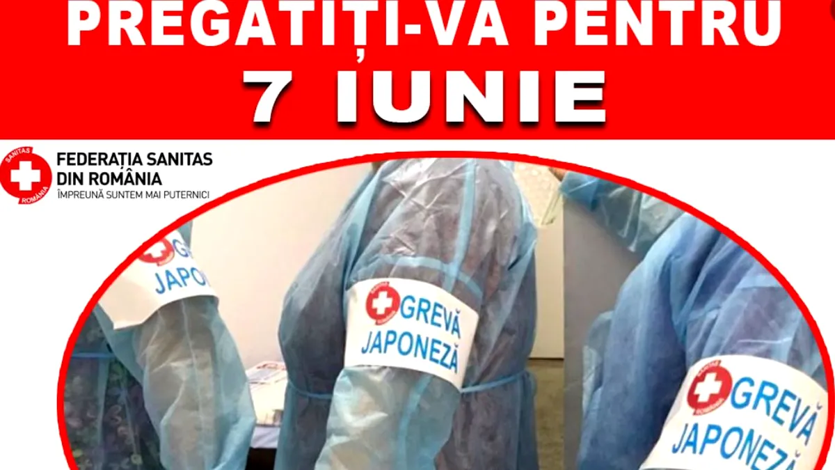 Grevă japoneză în spitale, începând de miercuri. Care sunt revendicările sindicaliștilor