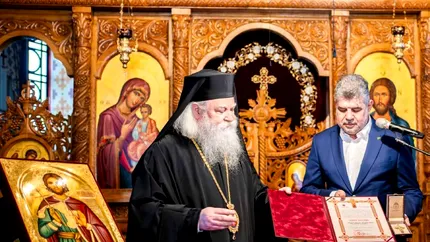 Marcel Ciolacu a primit „Crucea Bucovinei”, cea mai înaltă distincție a eparhiei Sucevei