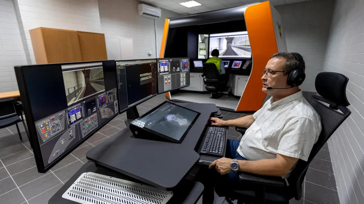 Alstom livrează Metrorex simulatorul de ultimă generație pentru Linia 5, pentru instruirea practică a mecanicilor care vor conduce noile trenuri