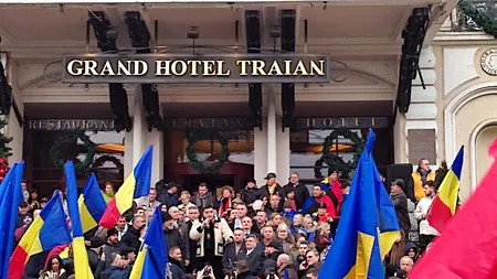AUR și George Simion au confiscat manifestările din Piața Unirii din Iași: 