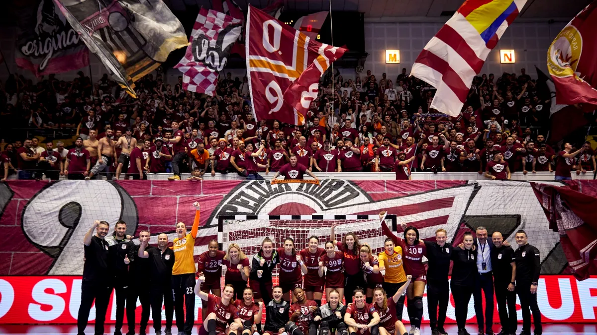 Rapid s-a calificat în sferturile Ligii Campionilor la handbal feminin, după ce a trecut dramatic de Krim Ljubljana