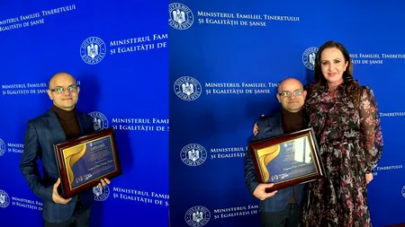 Mihai Căldăraru, premiat de ministrul Familiei Natalia Intotero, la Gala Națională a Binelui!