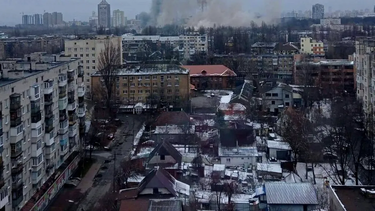 Războiul din Ucraina: Turnul de televiziune din Kiev este atacat. Mai multe orașe, bombardate. Mesajul președintelui Zelensky