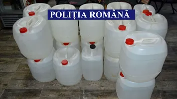 Încă o lovitură pentru mafia alcoolului. 2.000 de sticle au căzut în plasa polițiștilor