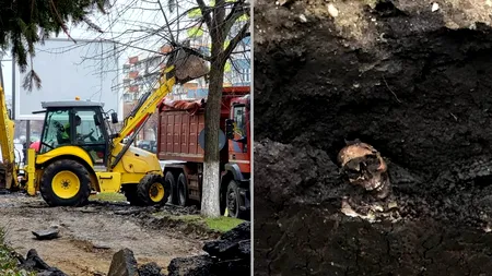 Oase umane descoperite în centrul Devei în timpul unor lucrări