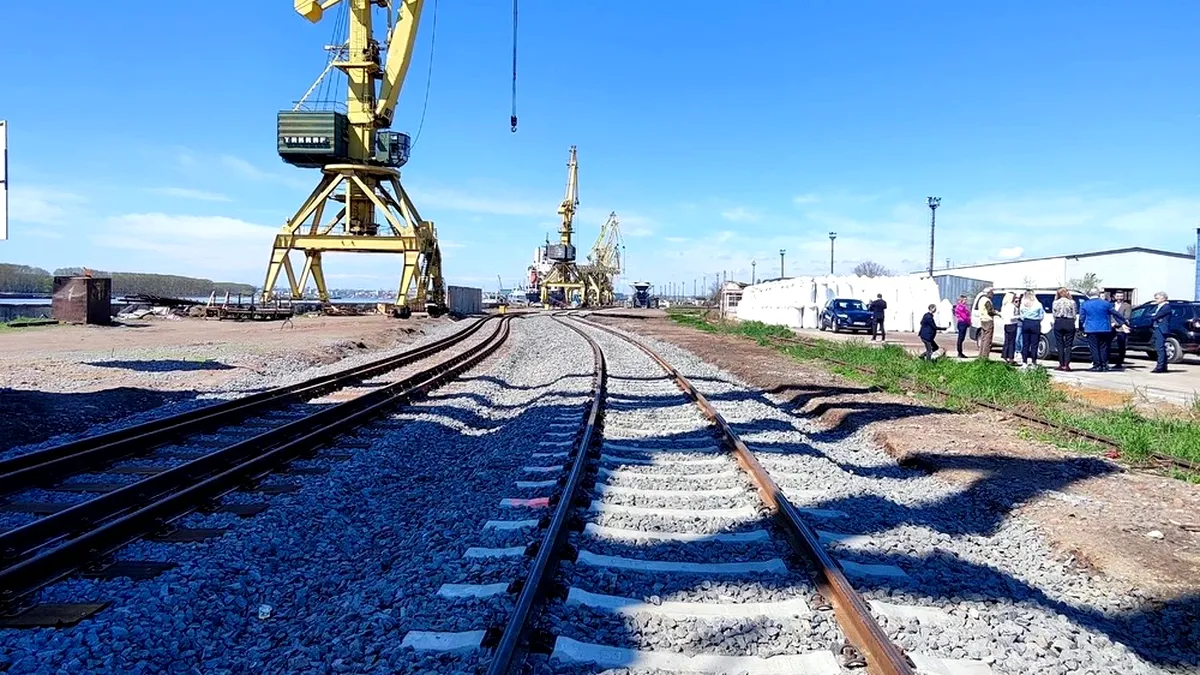 A fost finalizată extinderea căii ferate cu ecartament larg între Portul Galați și granița cu Ucraina