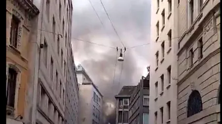 Explozie la Milano, lângă un faimos obiectiv turistic. O coloană de fum se ridică deasupra orașului (Video)
