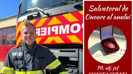 Cum a ajuns un pompier giurgiuvean „Salvatorul de onoare al anului”