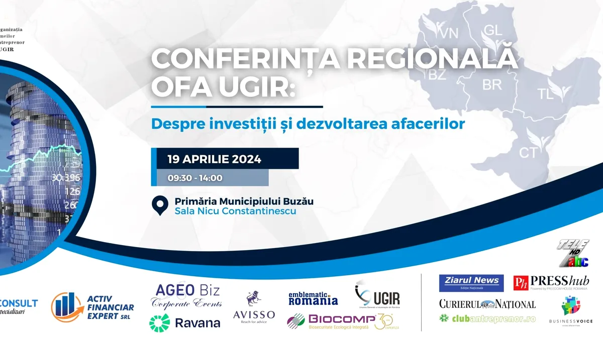 Buzăul găzduiește conferința regională a Femeilor Antreprenor: Investiții și dezvoltare în afaceri