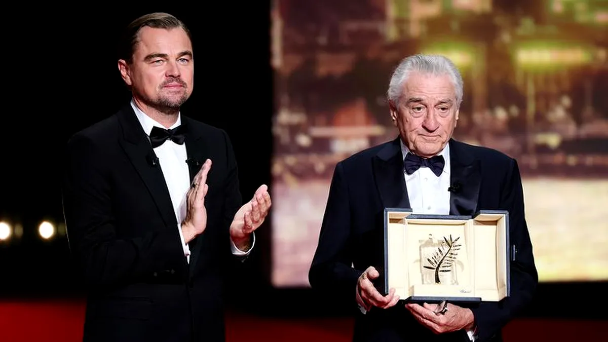 Leonardo DiCaprio, discurs emoționant pentru Robert De Niro în deschiderea Festivalului de Film de la Cannes