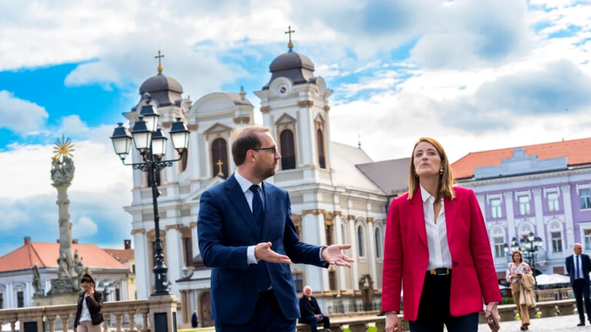 Preşedinta Parlamentului European, Roberta Metsola, despre rolul României în Europa