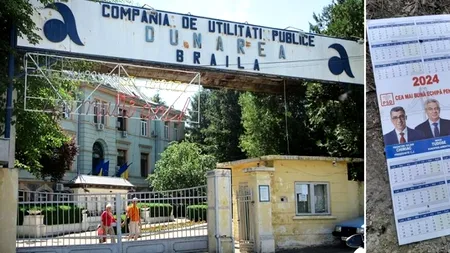 Angajații CUP Dunărea Brăila, acuzați că împart calendare cu PSD în timpul serviciului