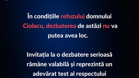 Independentul politic de partid Geoană susține, prin intermediarii din spatele său, că Ciolacu îi întoarce spatele: O dezbatere nu mai poate avea loc!