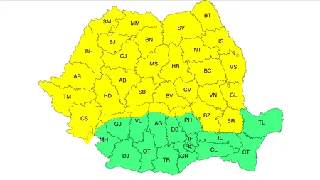 Primăvară cu apucături de iarnă: Se anunță cod galben de ninsoare şi lapoviță