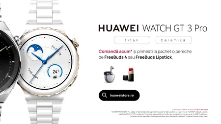 HUAWEI WATCH GT 3 Pro a fost lansat – cel mai elegant ceas din gama Huawei wearables