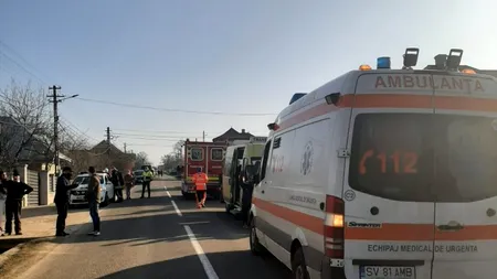 Accident grav în Alba, pe A1. Un microbuz cu șapte pasageri a intrat într-un tir