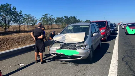 Accident în lanț pe Autostrada Soarelui: 8 mașini și 22 persoane implicate, în apropiere de Constanța