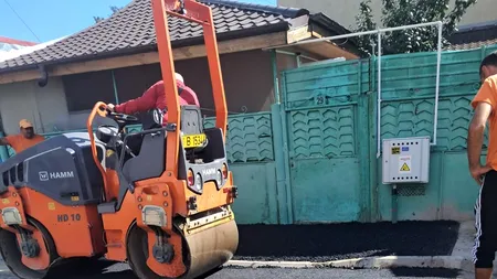 Lucrări pe strada Șuhaia din Sectorul 5. Carosabilul degradat a fost reparat