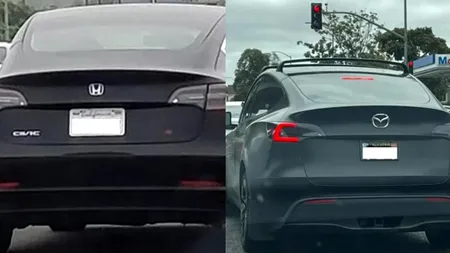 Şocant! Proprietarii montează siglele altor mărci pe automobilele Tesla