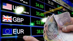 Leul continuă declinul: euro urcă la nivel record