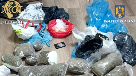 DIICOT: 11 kilograme de droguri ridicate după o serie de percheziții