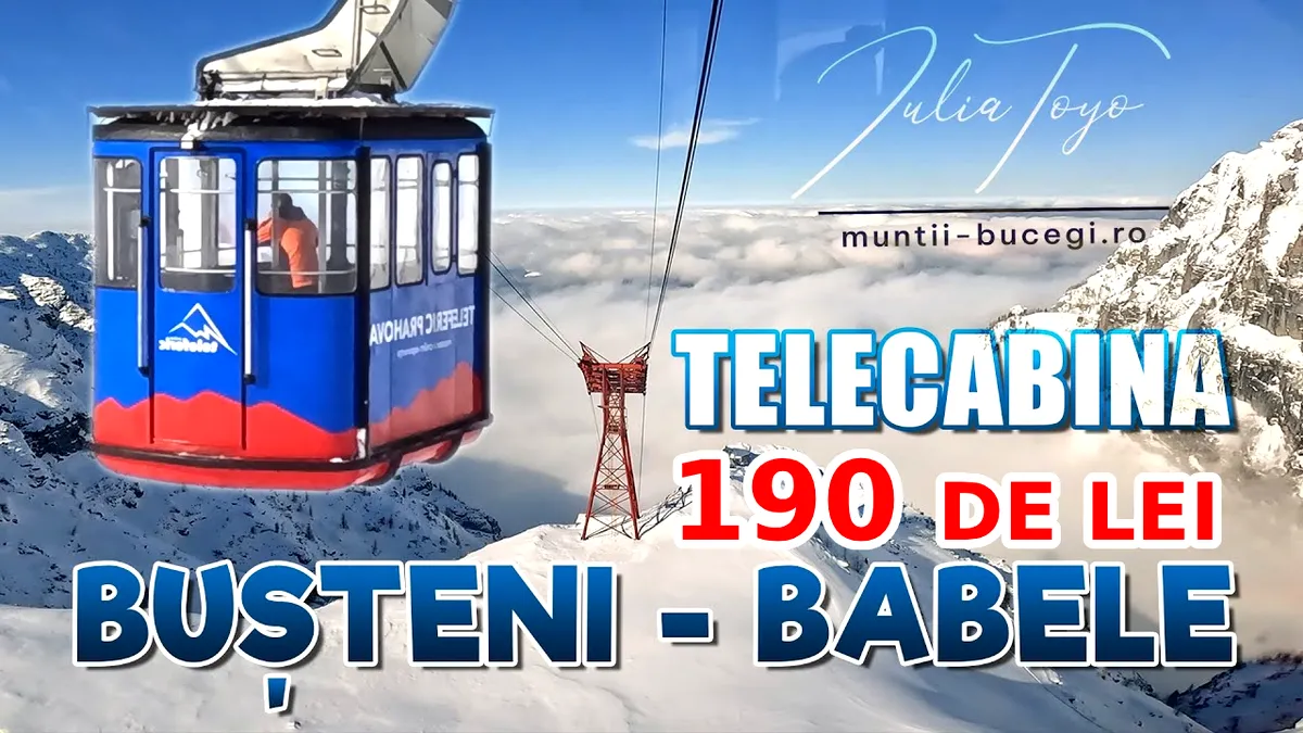Preturi uriașe la urcarea pe Babele cu telecabina: 190 de lei de persoana. „Anul trecut era cam 60 lei”