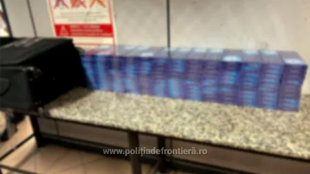 156.000 de țigarete ascunse în bagajele de cală a două persoane, descoperite pe Aeroportul Otopeni