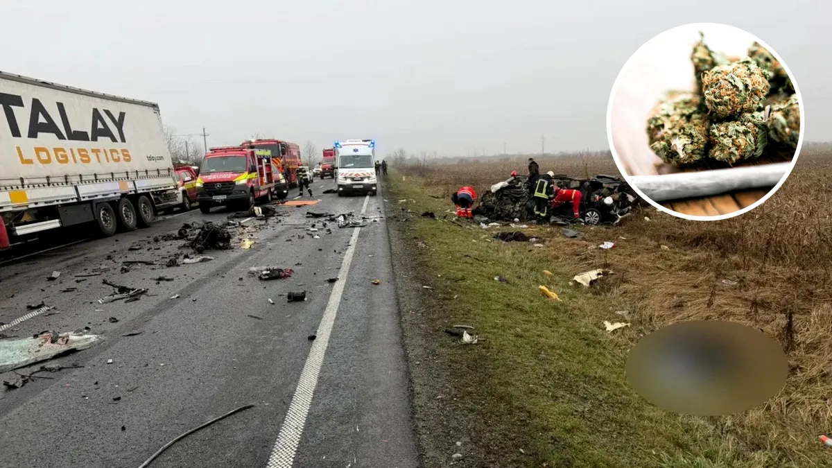 Detaliile accidentului de pe DN6, cu suporteri greci. Șoferul microbuzului consumase cannabis, cocaină și alcool