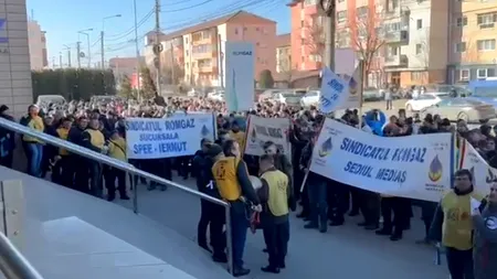 Nervi la Mediaș! Romgaz respinge protestul sindicaliștilor: ”E ilegal”