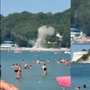 Coșmar la malul Mării Negre: o dronă a explodat pe plajă, printre oamenii veniți în vacanță