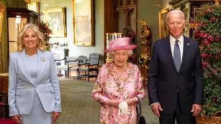 Joe Biden a fost primit de regina Elizabeth a II-a la Castelul Windsor - VIDEO