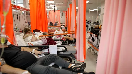 Spitalului Județean Târgu Jiu: Toate paturile destinate pacienților Covid-19 sunt ocupate