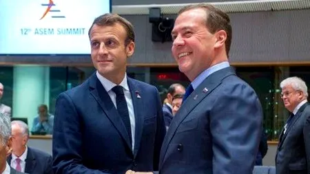 Medvedev, atac grosolan la adresa lui Emmanuel Macron! ”Va mirosi foarte puternic”