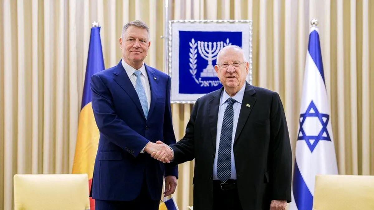 Preşedintele Israelului va rosti miercuri un discurs în Parlament. Reuven Rivlin se va întâlni și cu Klaus Iohannis