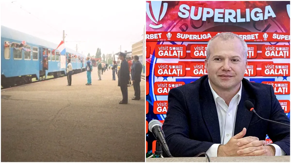 După 20 de ani! Primăria Galați a mai organizat un tren cu suporterii Oțelului la alegerile și Finala Cupei din 2004