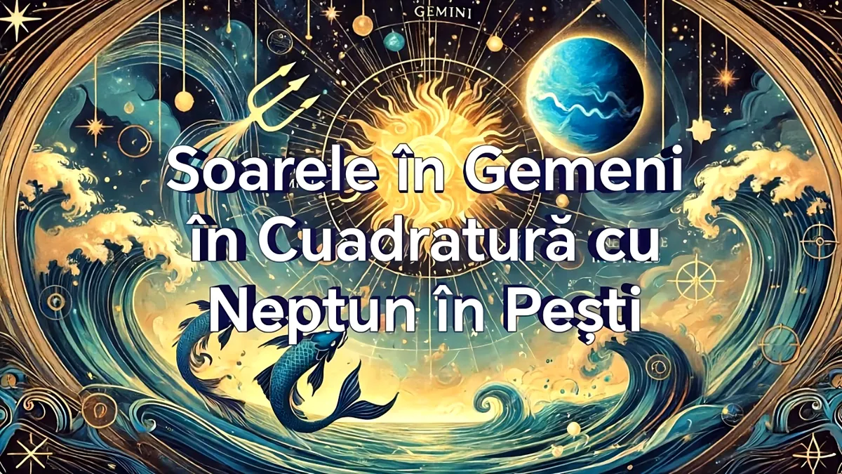 Soarele în Gemeni în cuadratură cu Neptun în Pești pe 20 Iunie 2024: Evită suprasolicitarea și fii blând cu tine
