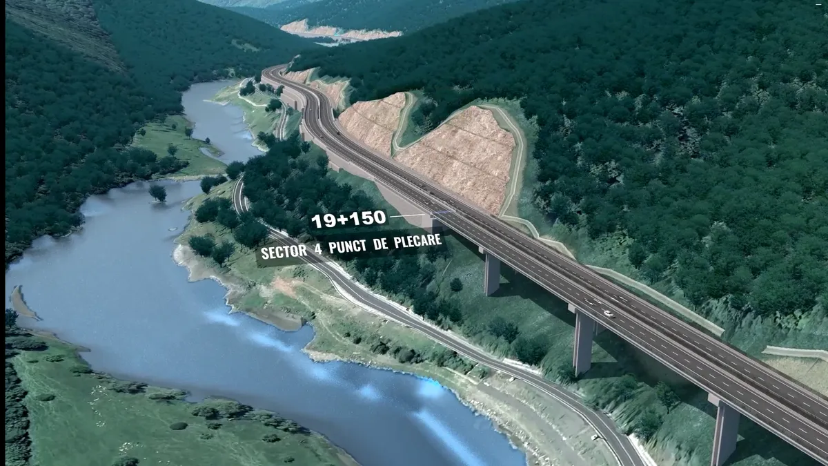 Cum va arăta cel mai dificil lot al autostrăzii care traversează Carpații. Tuneluri și viaducte impresionante, peisaje de vis (VIDEO)