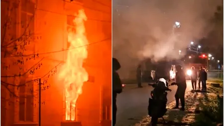 Un conac celebru a fost mistuit de flăcări. Incendiul ar fi fost provocat